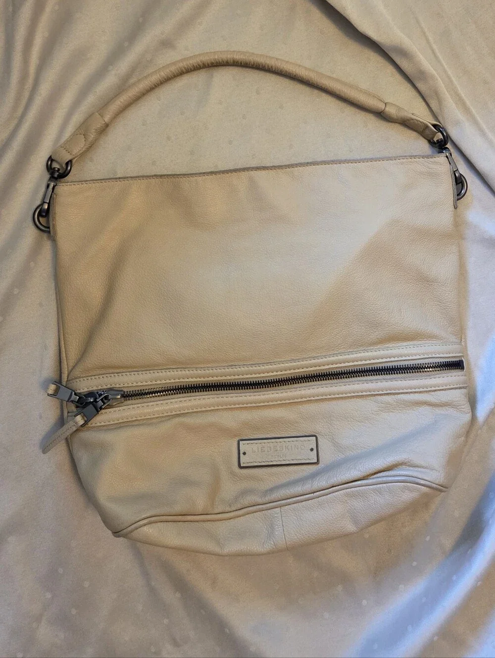Liebeskind Leather Shoulder Bag with Front Zip